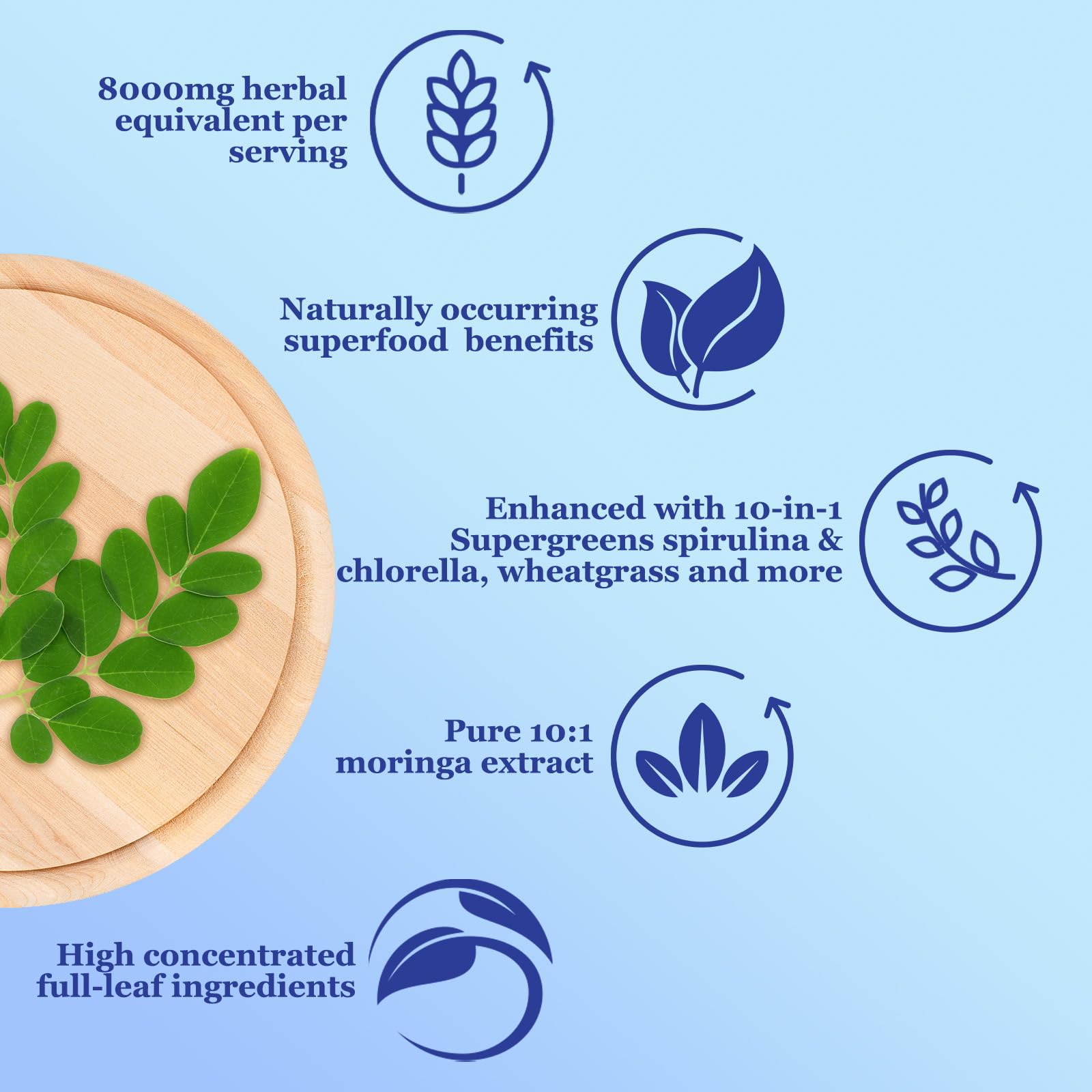 60ml bottle of organic moringa leaf liquid drops