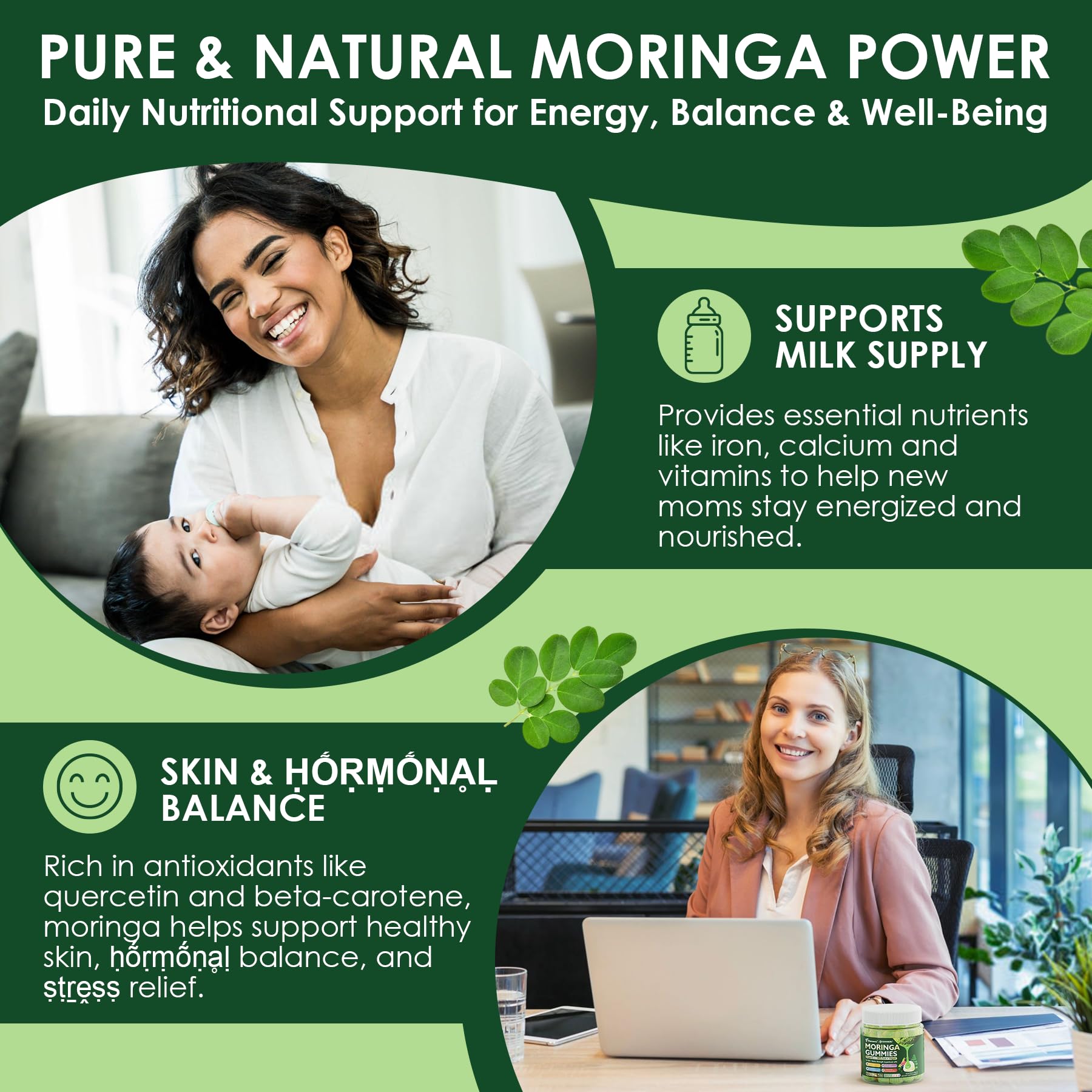 Sugar-free, vegan, non-GMO lifestyle branding on packaging