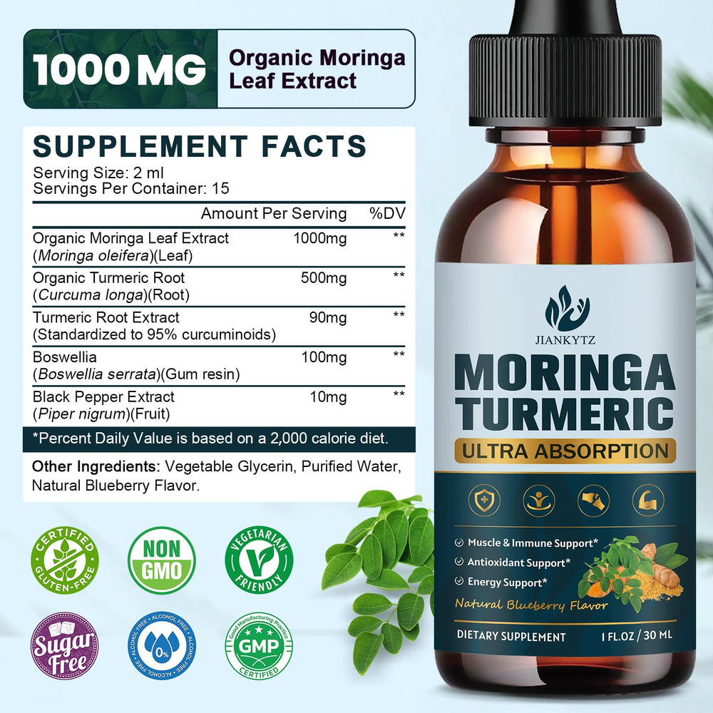 Moringa leaf extract liquid drops dosage directions