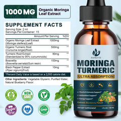 Moringa leaf extract liquid drops dosage directions