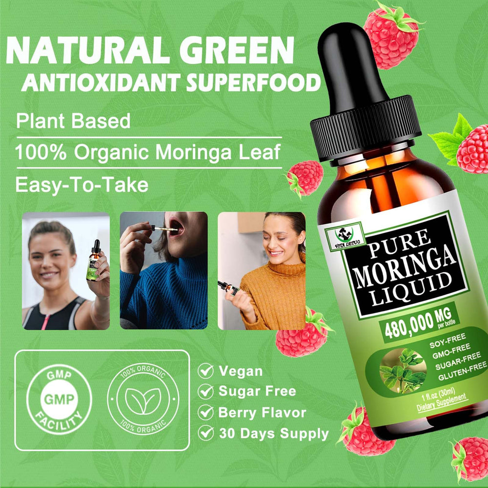Using Moringa Liquid Drops daily in water