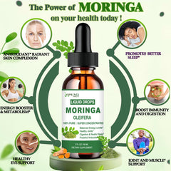 Liquid moringa drops for digestive health