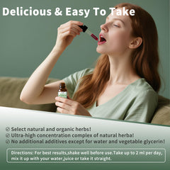 Active woman with boosted energy and immunity from Moringa Drops