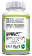 Label indicates vegan and non-GMO formulation