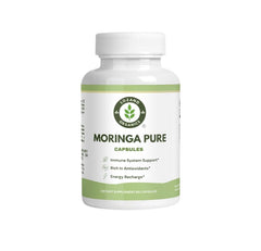 Moringa powder capsules 800mg bottle