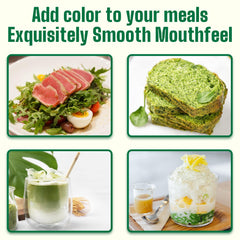 Green superfood blend with moringa leaves and turmeric