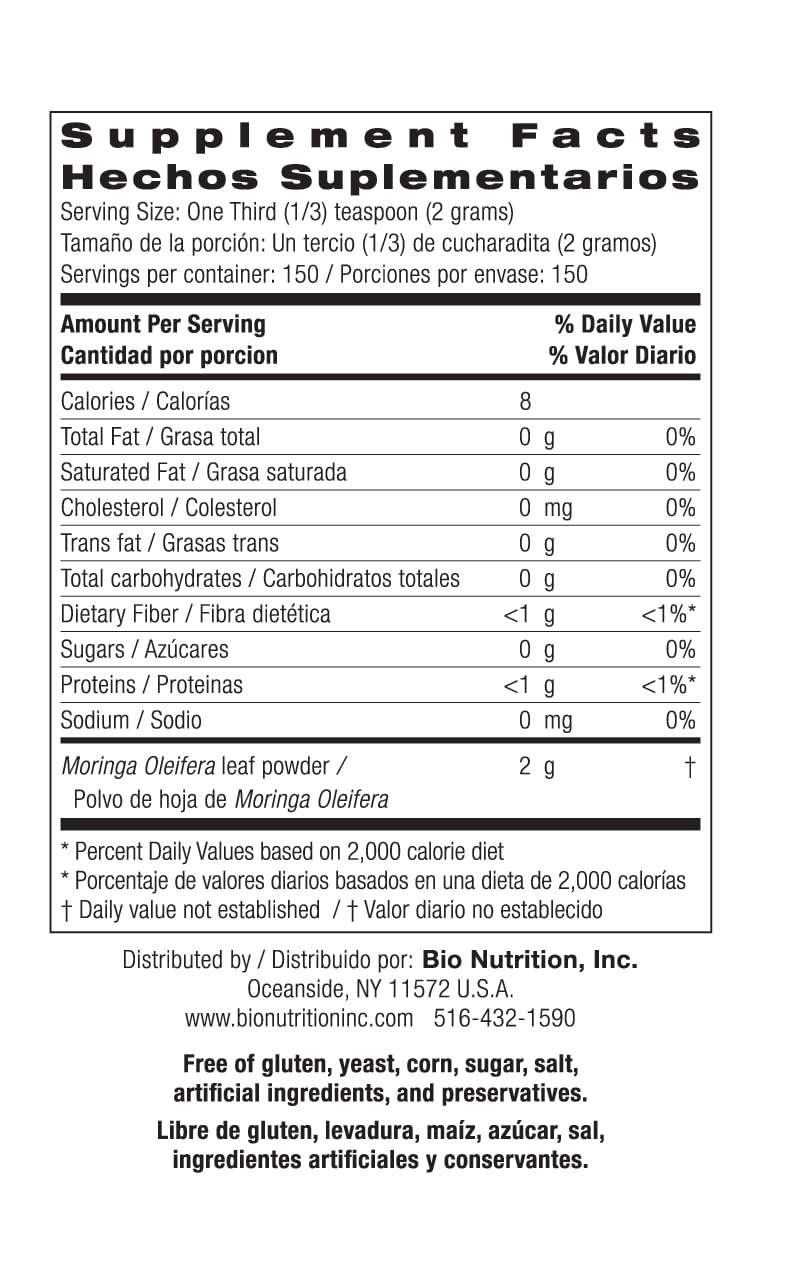 Plant-based, vegan-friendly moringa powder