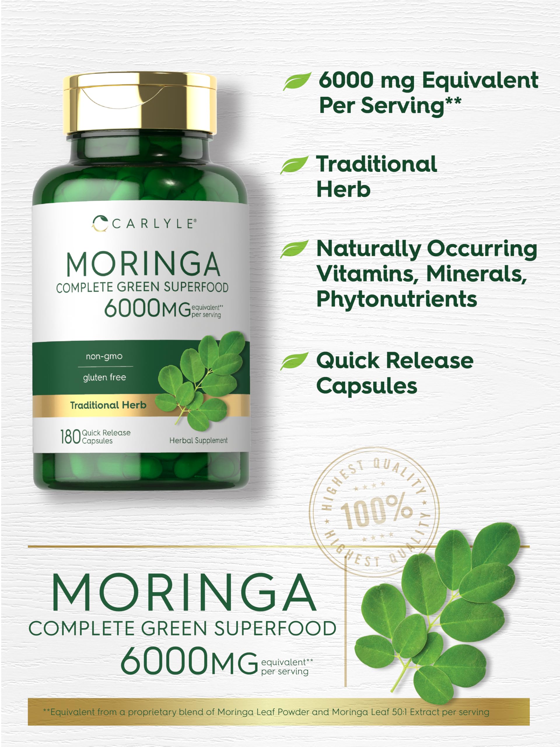 Moringa superfood blend 6000 mg per serving