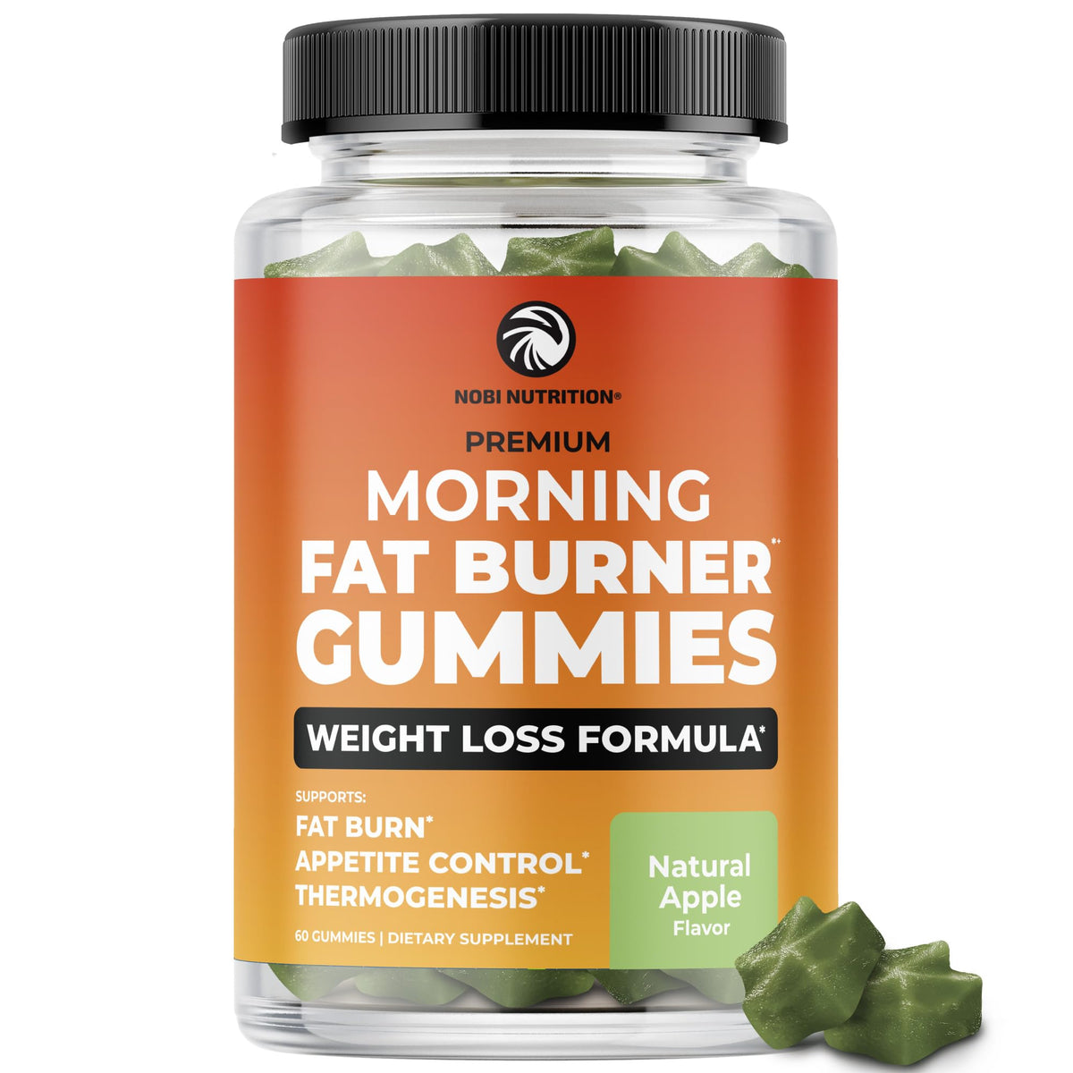Hero image showing Morning Fat Burner Gummies bottle