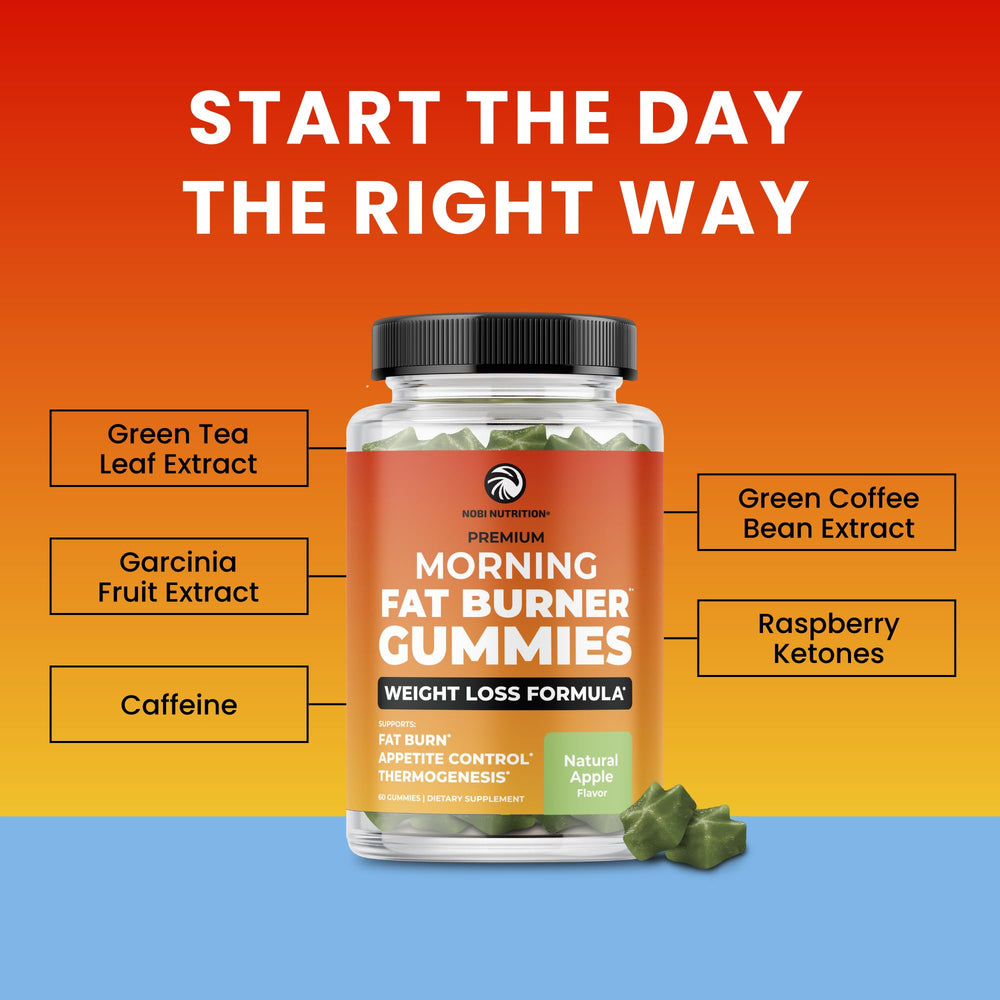 Gummies bottle next to packaging and label details