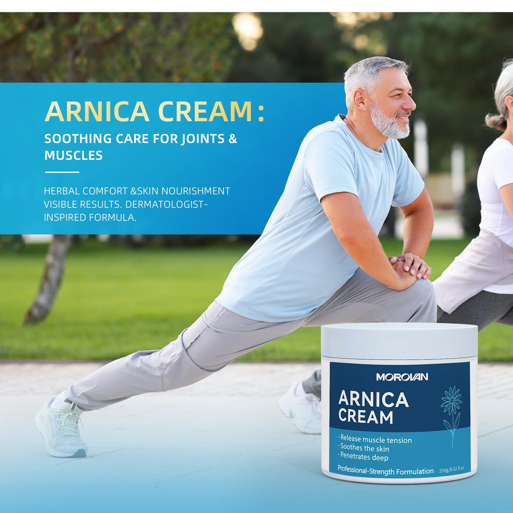 Safe for all ages label on Morovan Arnica Cream