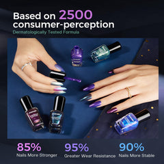 Morovan Purple shimmer delivers luxe depth in low and bright lighting.