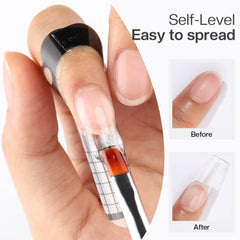 Morovan Clear Builder Gel forms kit for precise nail extensions and overlays