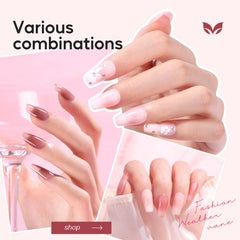 Morovan jelly nail polish mini bottle close-up, showcasing convenient size for DIY nail art.