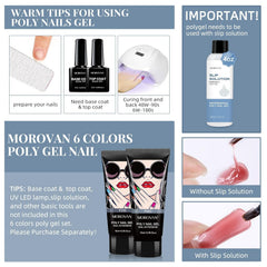 Morovan poly gel kit packaging shown, ready for gifting.