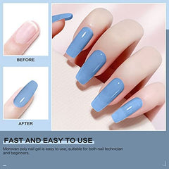 Morovan nail art designs ideas using the six colors.
