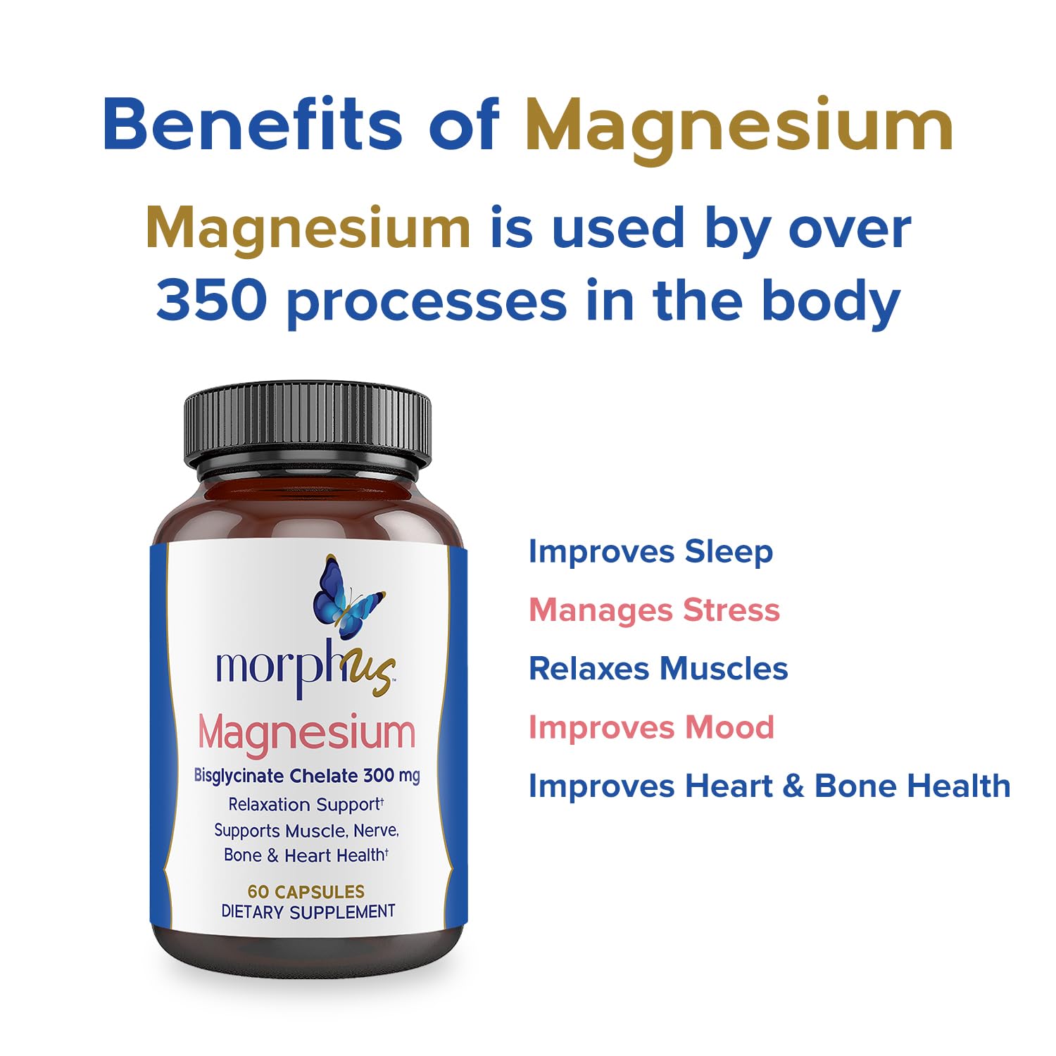 Bone and heart health support depiction for menopause