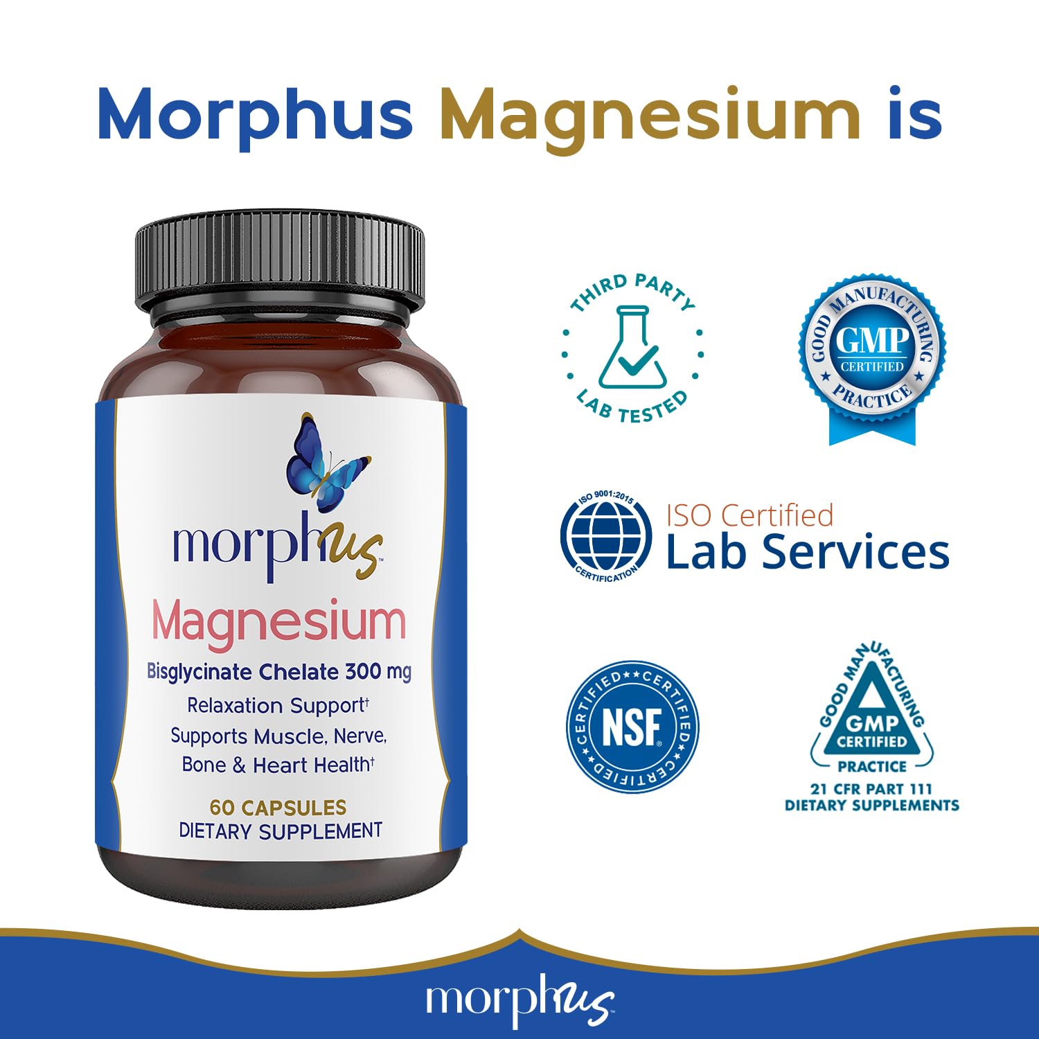 FSA/HSA eligible Morphus magnesium supplement packaging