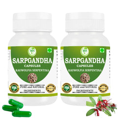 Morsan Healthcare Sarpgandha 2x60 vegetarian capsules with 500 mg extract