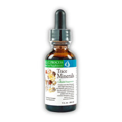 Bottle label of Morter Trace Minerals in colloidal suspension