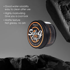 Mositear matte finish close-up showing natural definition without shine.
