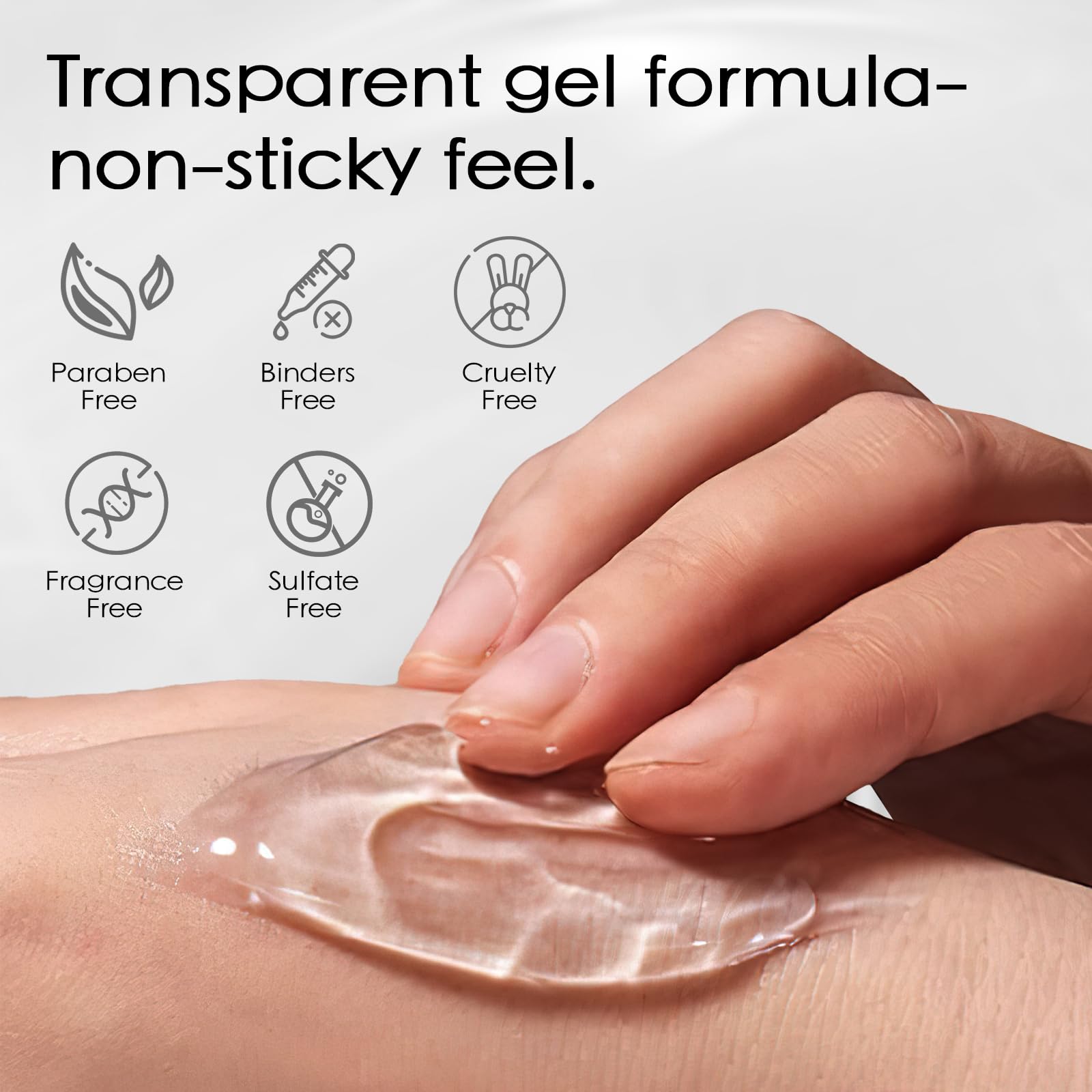 MOSRROU cooling gel is easy to rinse after use