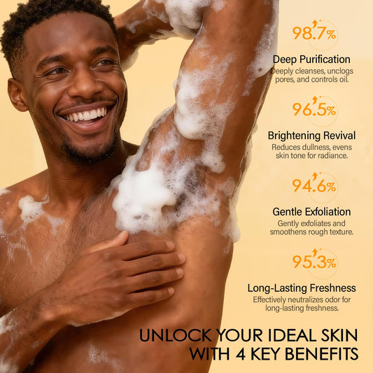 MOSRROU scrub texture closeup highlights walnut exfoliators for gentle smoothing.