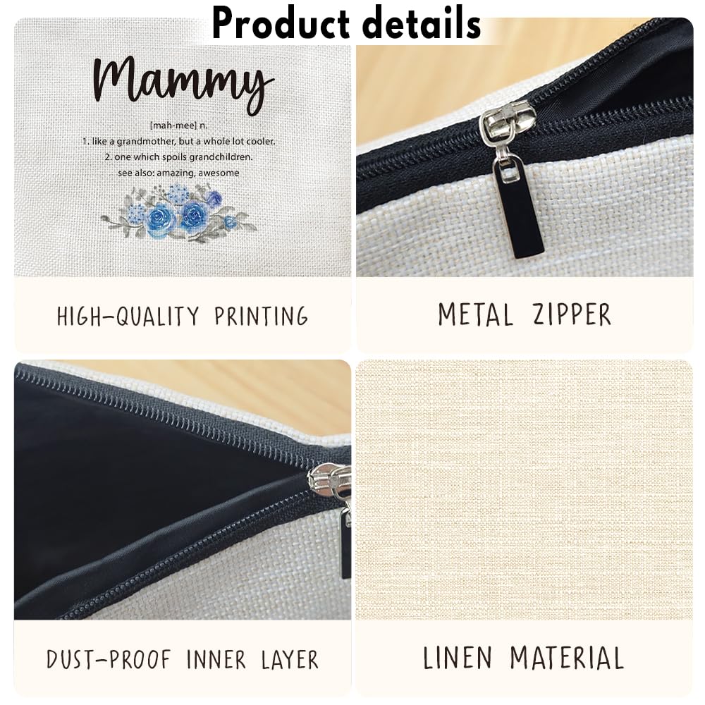MOTERMATE Mammy Gifts makeup bag supports multi use storage