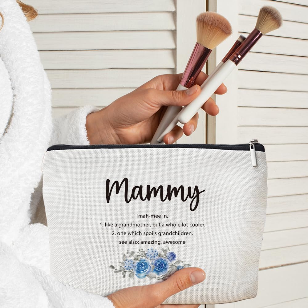 MOTERMATE Mammy Gifts makeup bag decorative pattern adds color