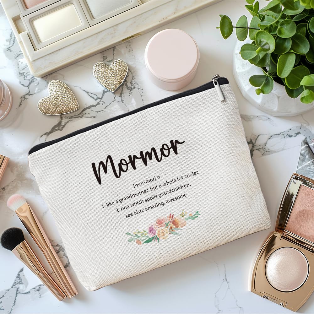 MOTERMATE Mormor makeup bag shows compact 10 x 7.5 inch size for everyday use