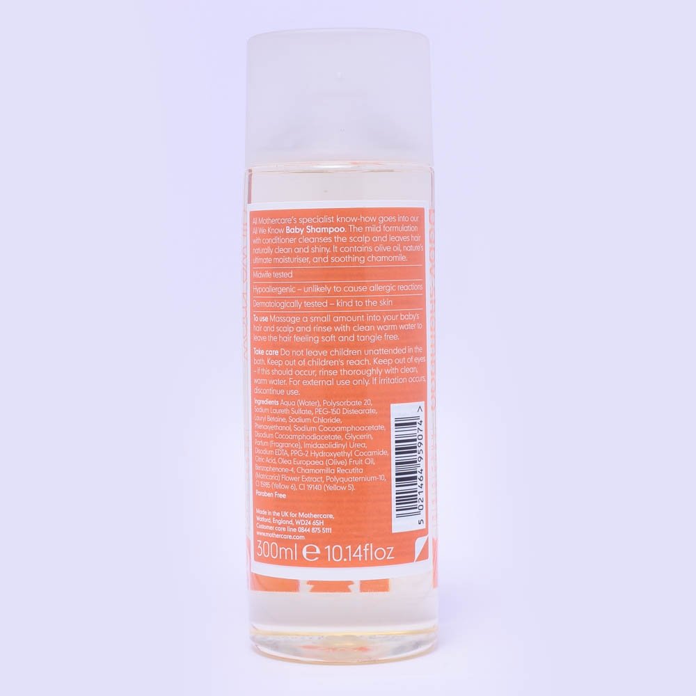 Shampoo bottle with baby-friendly setup