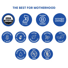 Motherlove More Milk Plus Kosher-certified tincture label for reliable lactation support