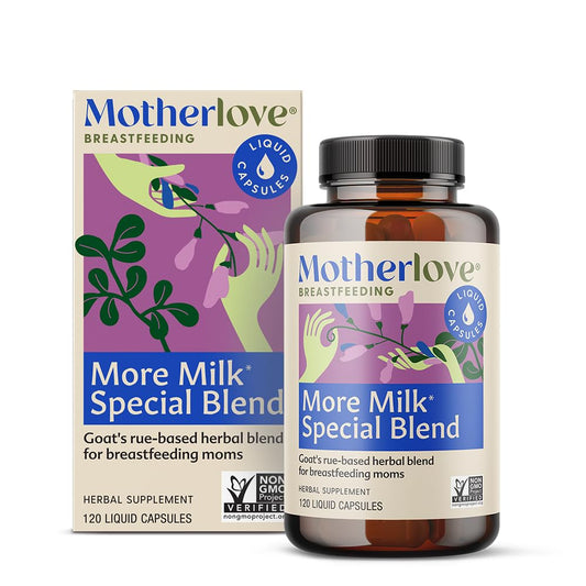 Motherlove More Milk Special Blend bottle with 120 capsules