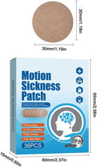 Motion Sickness Patches in travel bag—ideal travel companion for jet setters.