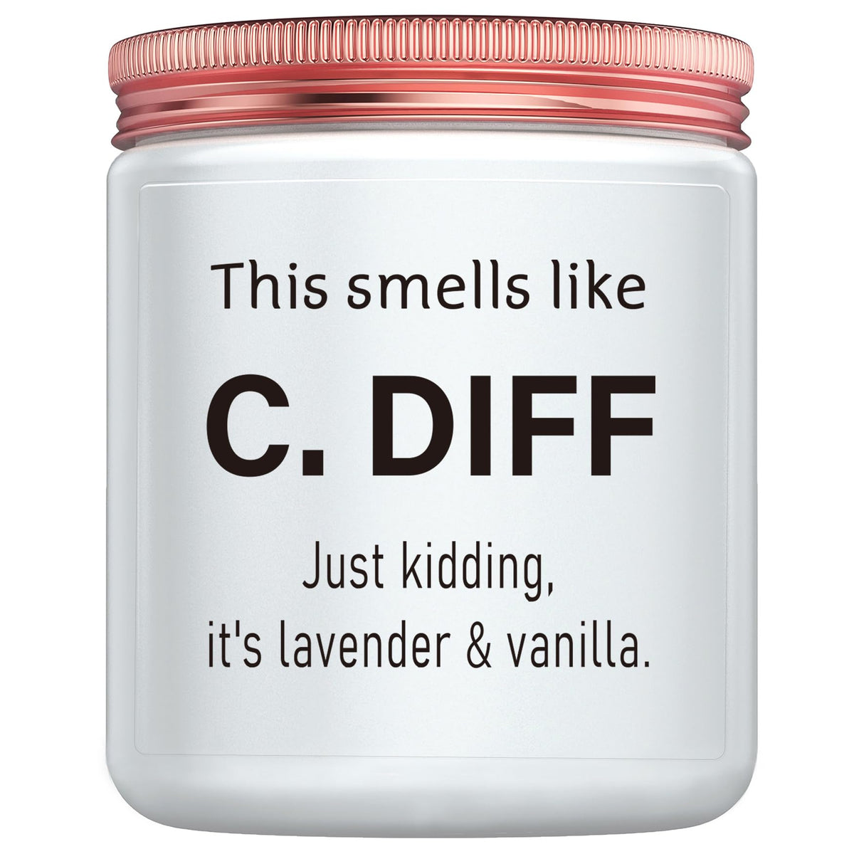 MOTVZC Nurses Candle lavender-eucalyptus jar for calming relaxation.