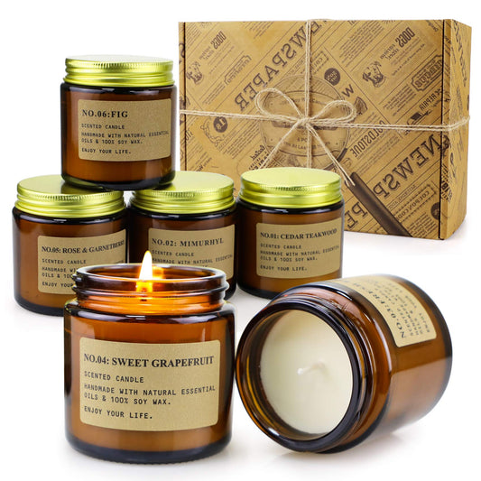MOULENGGU 6-pack candles in vintage gift box