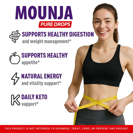 Mounja Pure Drops 5-pack bottles lined up
