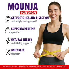 Mounja Pure Drops 5-pack bottles lined up