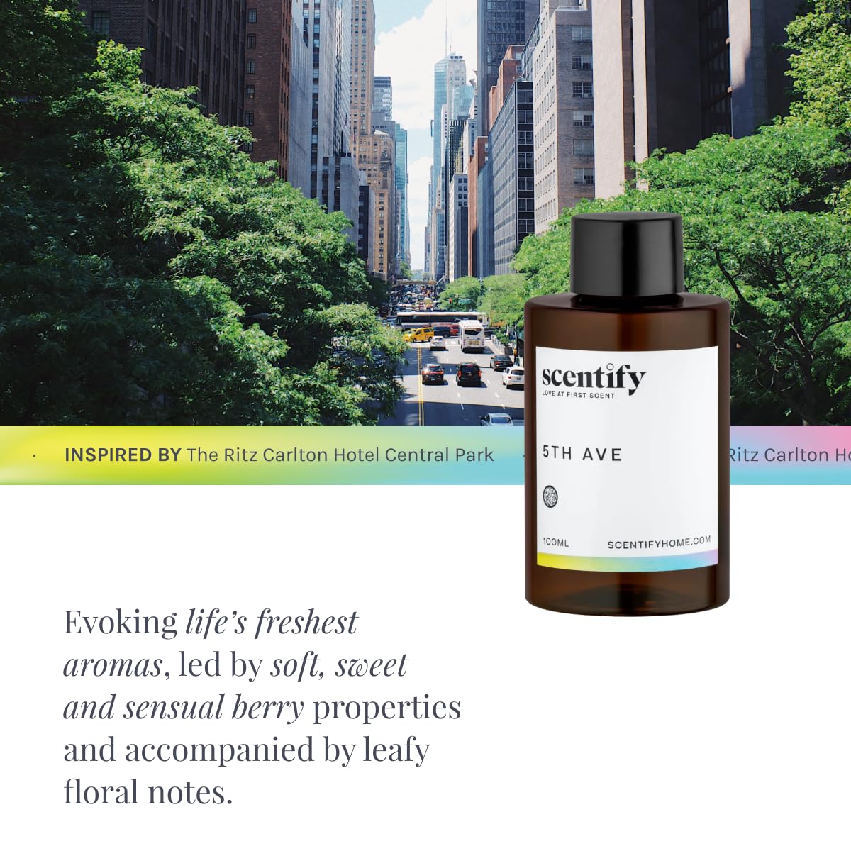 Mountain mist and woody base diffuser oil in amber bottle, 100ml