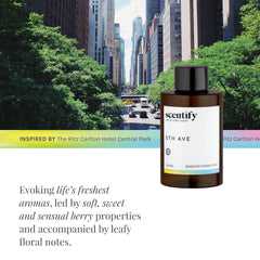 Mountain mist and woody base diffuser oil in amber bottle, 100ml