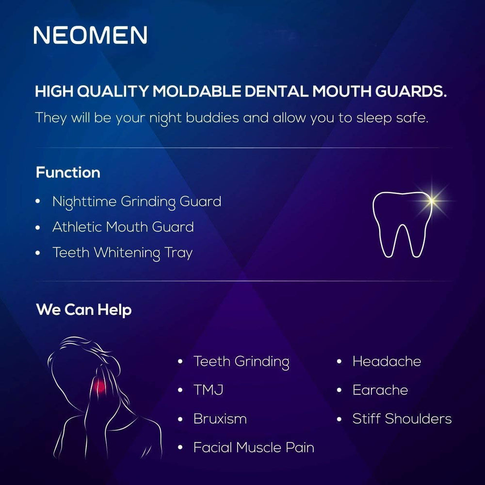 4-pack mouth guard with case and 12 cleaning tablets