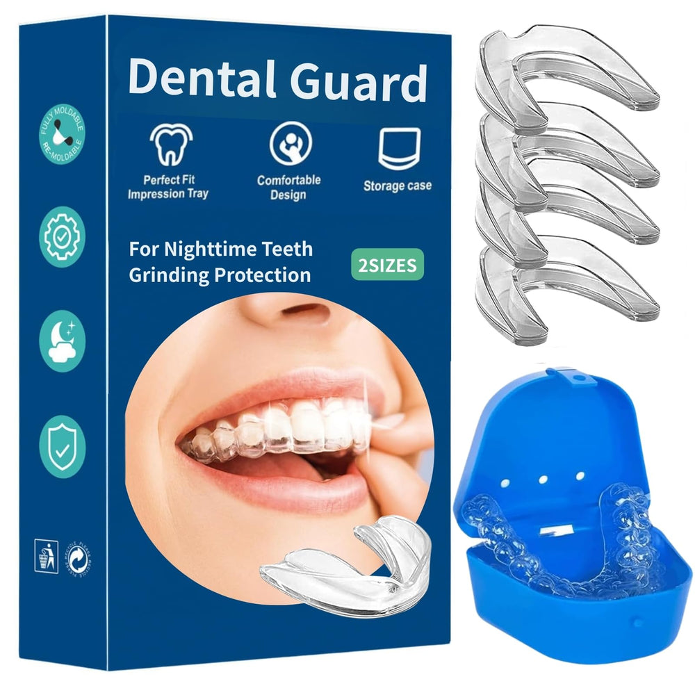 Mouth guard worn at night for clenching teeth