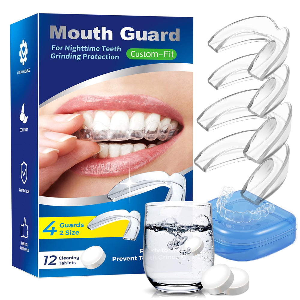 Mouth guard for grinding teeth at night
