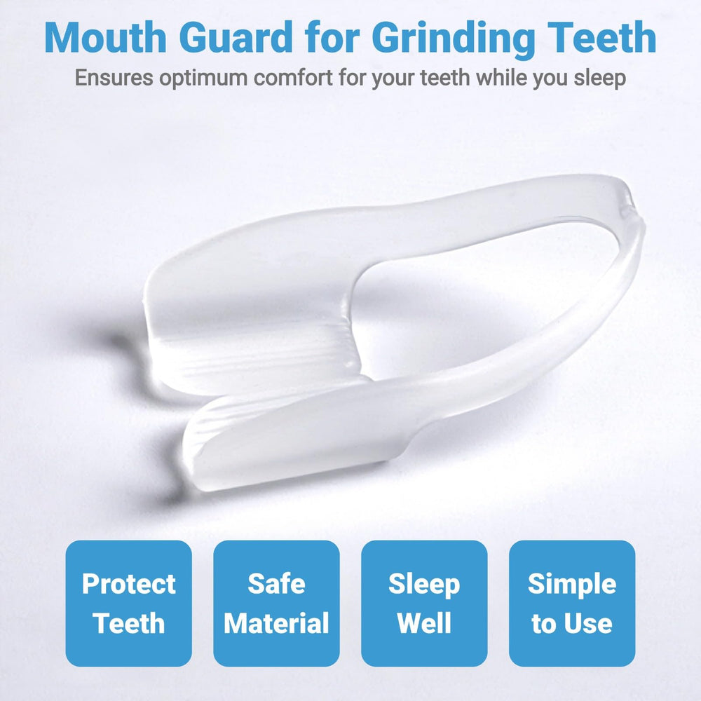 Anti grinding mouth guard fitted on upper teeth