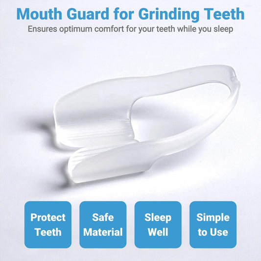 Anti grinding mouth guard fitted on upper teeth