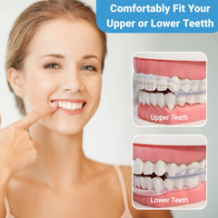 Night mouth guard with flexible soft sides