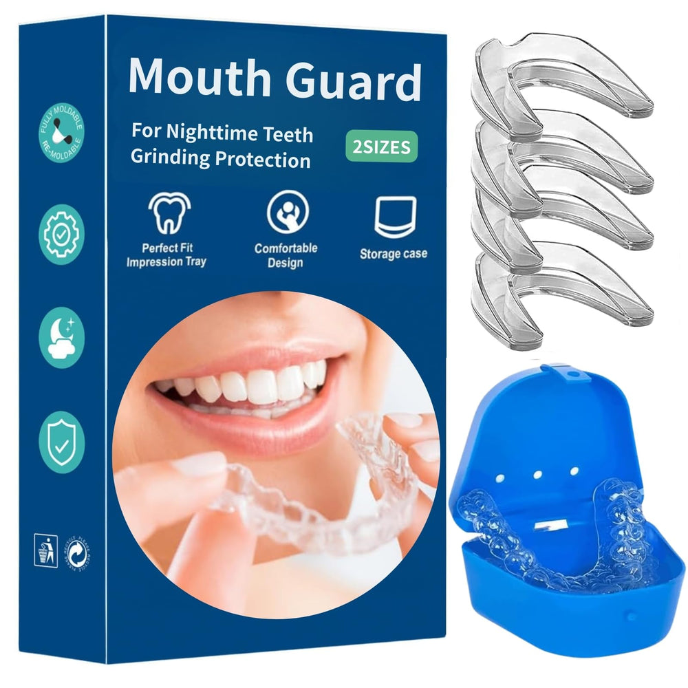 Mouth guard for clenching teeth at night in a pack