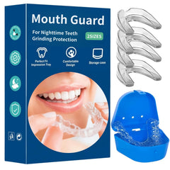 Mouth guard for clenching teeth at night in a pack