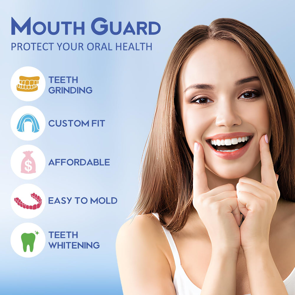 Close-up of moldable night guard for grinding teeth