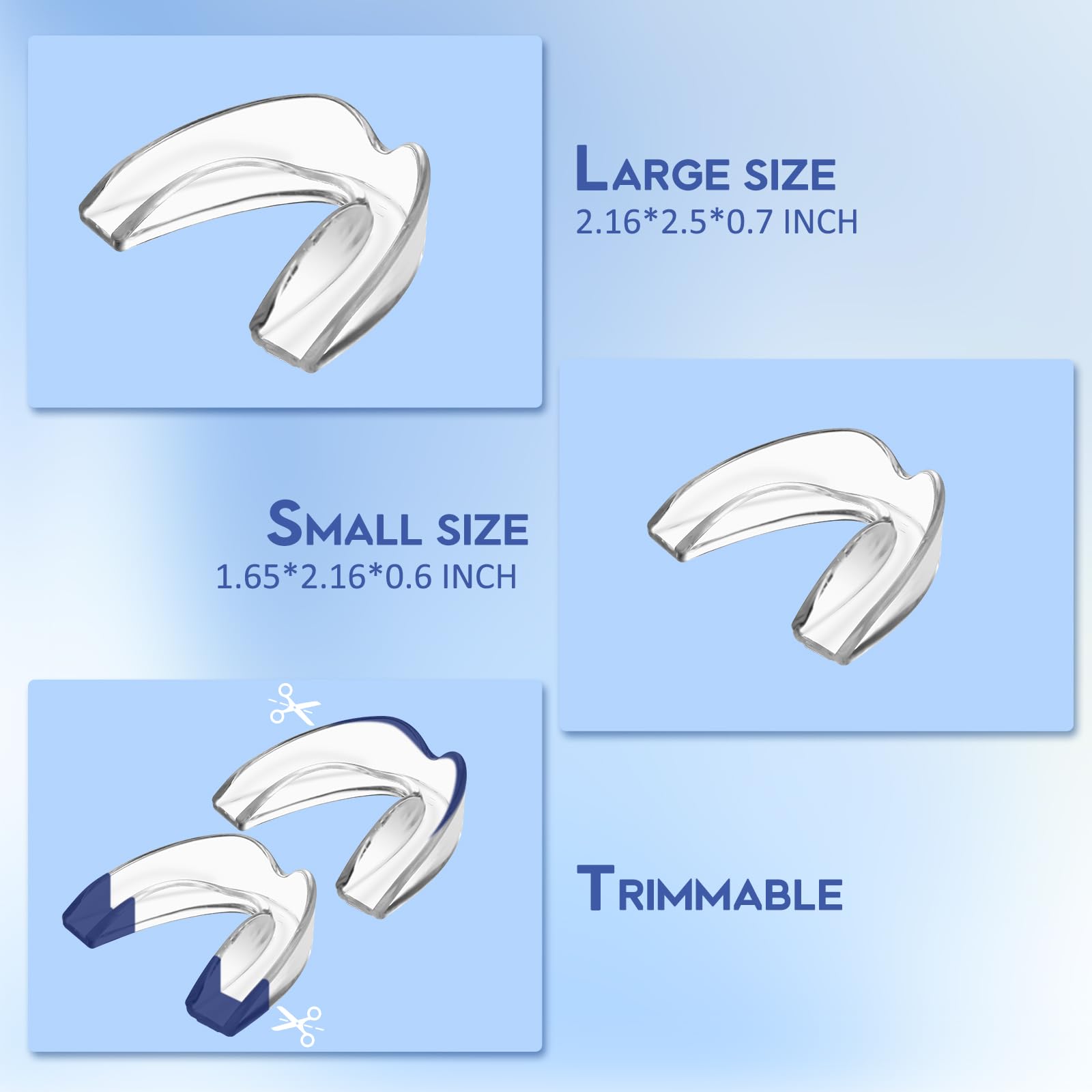 Mouth guard in sleeping position